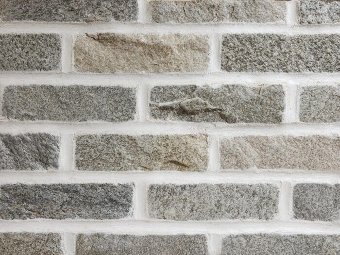 Closeup of Steel Quartz Stone Brick Thin Brick Product