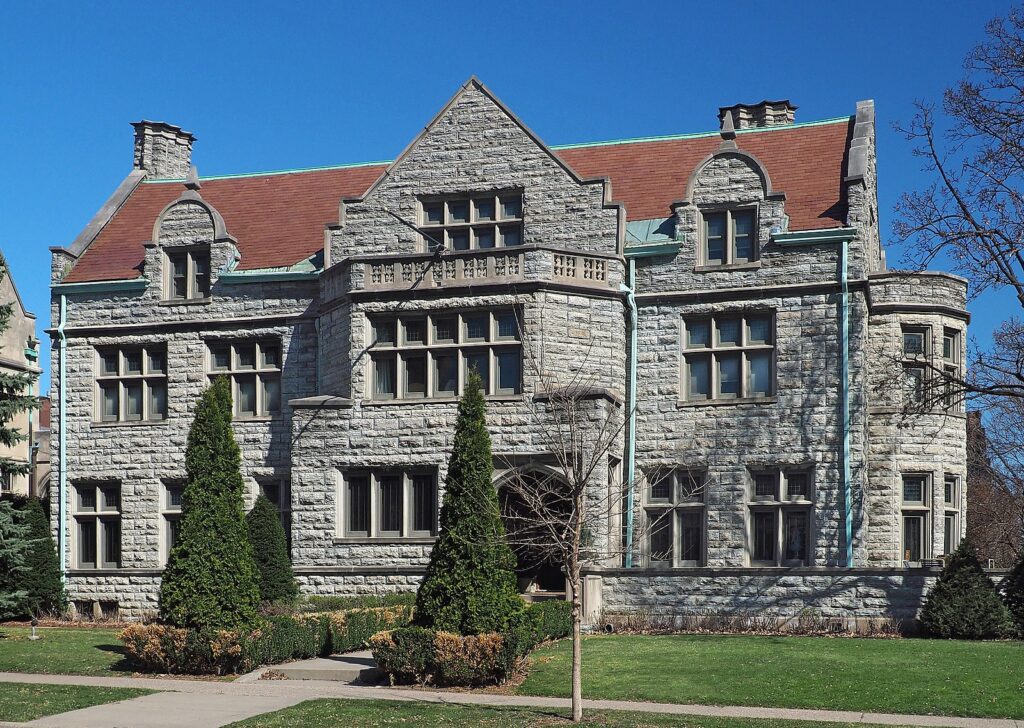 Stone Exterior of the Alfred F. Pillsbury House, Minneapolis