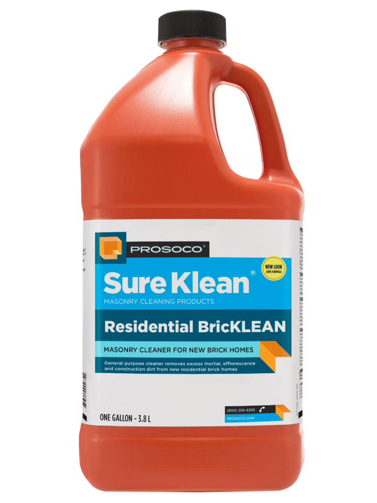 Sure Klean Residential BrickLEAN masonry cleaner for new brick homes