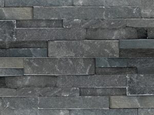 Closeup of Standard Series Charcoal Rock Panels product