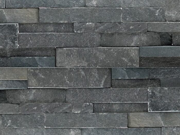 Closeup of Standard Series Charcoal Rock Panels product