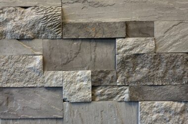 Close-up of empire precision edge manufactured stone veneer H-series Commercial offering by Hedberg Home