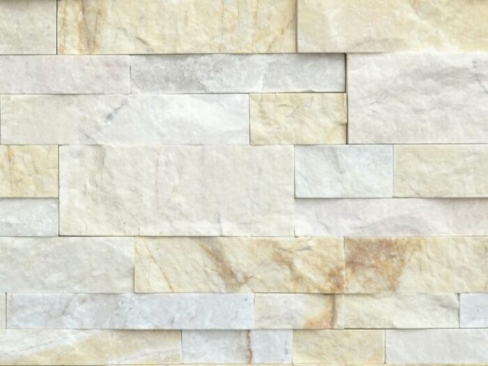 Closeup of Extra Large Series Ivory XL natural stone panel product