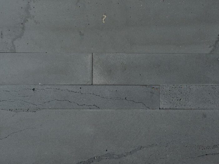 Close-up of graphite lavastone planc natural stone product