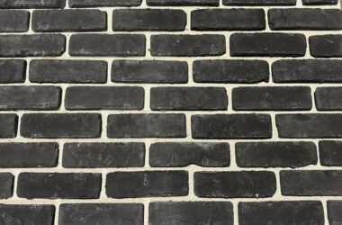 Close-up of onyx antebellum manufactured thin brick