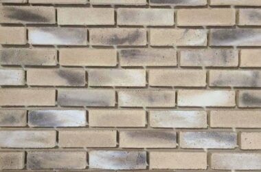 Close-up of riverbank valor manufactured thin brick