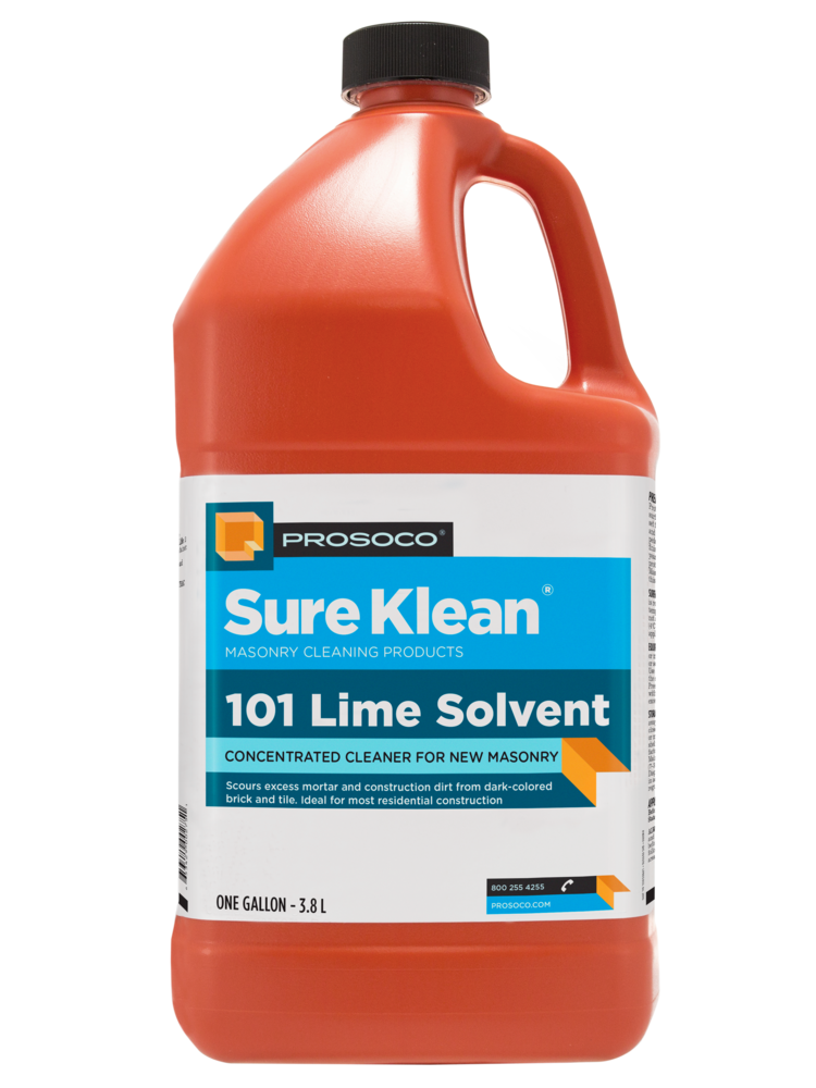 Sure Klean 101 Lime Solvent concentrated cleaner for new masonry