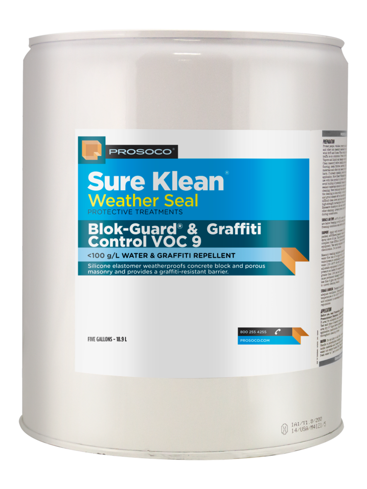 Sure Klean Blok-Guard and Graffiti Control VOC 9 <100 g/L water and graffiti repellent