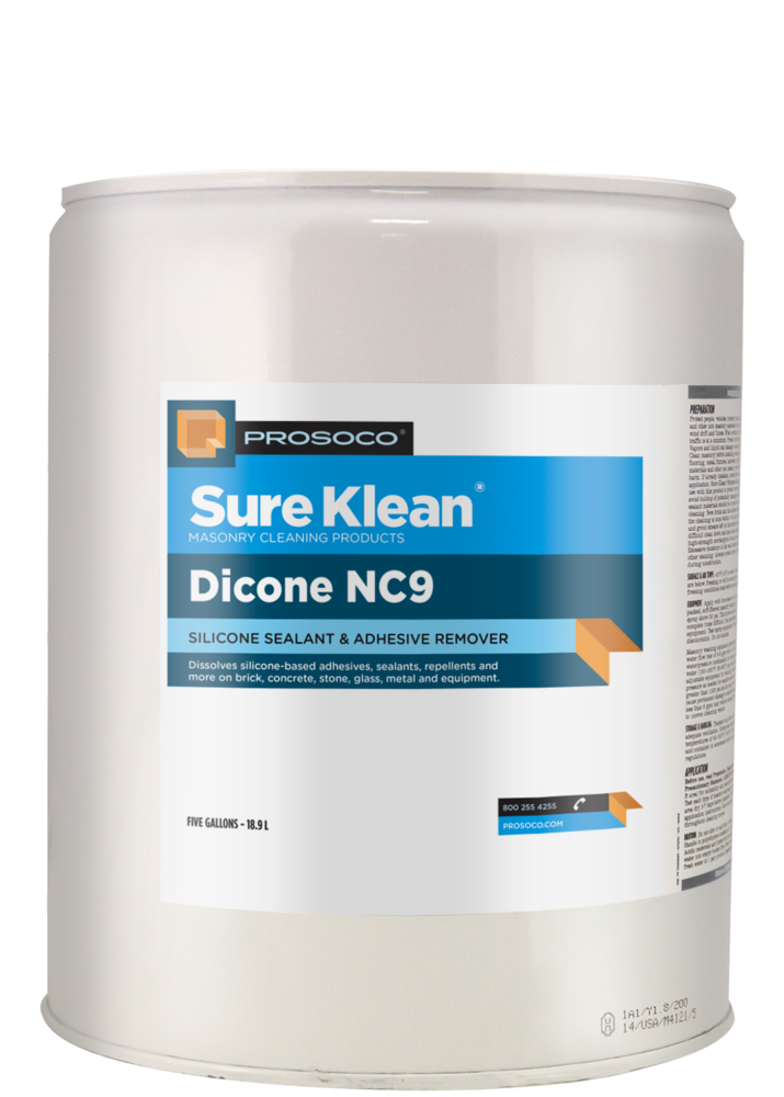 Dicone NC9 silicone sealants and adhesive remover