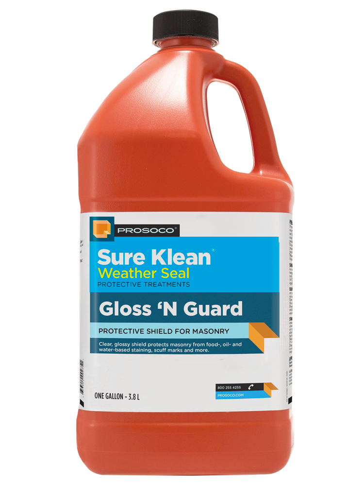 Sure Klean Gloss 'N Guard protective shield for masonry