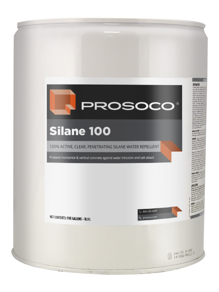 Silane 100 water repellent for masonry and concrete