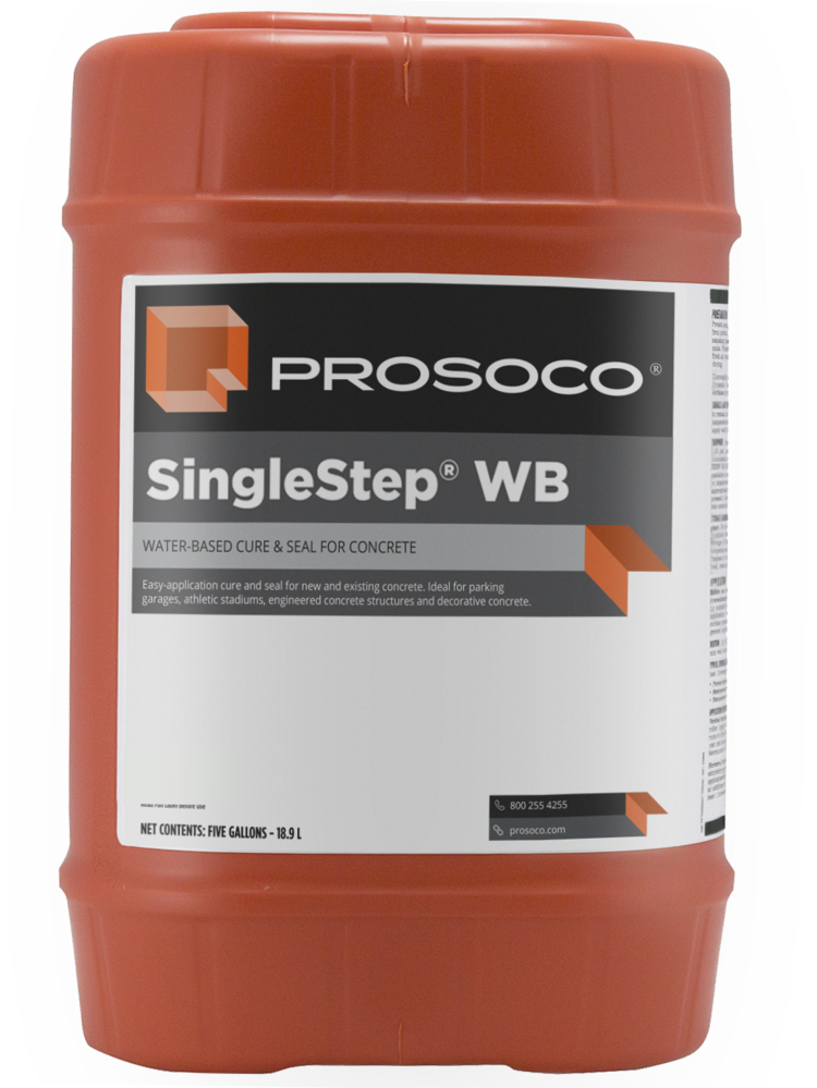 SingleStep water-based cure and seal for concrete